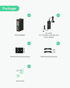 α8700i…AFlens35-105 Amazon.com: LINOVISION Industrial 8-Port Full Gigabit POE++